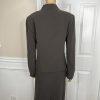 Tahari ASL Women Polyester Skirt Suit 12 Pickle Green Lined Maxi 2PC