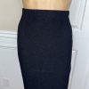 10-3415.jpg ST JOHN Collection By Marie Gray Tight Knit Stretch Skirt Size 8 Black Pencil