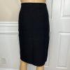 10-3416.jpg ST JOHN Collection By Marie Gray Tight Knit Stretch Skirt Size 8 Black Pencil