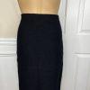 10-3417.jpg ST JOHN Collection By Marie Gray Tight Knit Stretch Skirt Size 8 Black Pencil