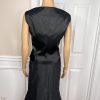 New SUSANNA 3PC Blue Black Ruffle Polyester Lined Cocktail Skirt Suit Top SZ 10