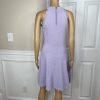 Eliza J Dylan's Tight Knit Dress Size M Lilac Scalloped Fit Flare Sweetheart