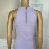Eliza J Dylan's Tight Knit Dress Size M Lilac Scalloped Fit Flare Sweetheart