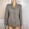 Le Suit Polyester Pant Suit Size 4P Beige Single Breasted Lined 2PC Pockets