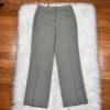 Le Suit Polyester Pant Suit Size 4P Beige Single Breasted Lined 2PC Pockets