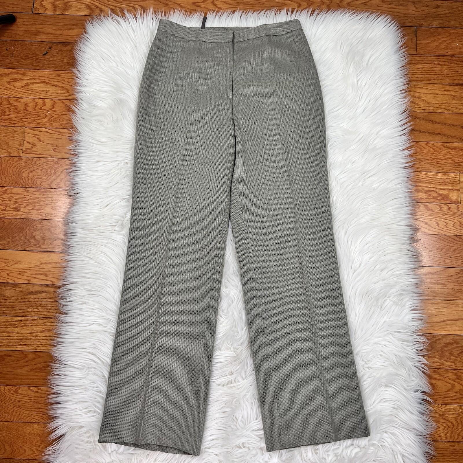Le Suit Polyester Pant Suit Size 4P Beige Single Breasted Lined 2PC Pockets