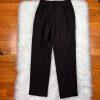 10-3453.jpg LARRY LEVINE 2PC Brown Polyester Lined Mid Length Career Pant Suit Size 8