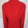 TERRAMINA Women 2PC Red Polyester Collarless Ruffle Cocktail Skirt Suit Size 18