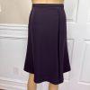 10-3472.jpg JOHN MEYER 2PC Plum Polyester Velvet Lined Flared Cocktail Skirt Suit 18