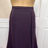 10-3473.jpg JOHN MEYER 2PC Plum Polyester Velvet Lined Flared Cocktail Skirt Suit 18