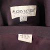 10-3477.jpg JOHN MEYER 2PC Plum Polyester Velvet Lined Flared Cocktail Skirt Suit 18