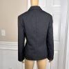 New LE SUIT Black White Striped Polyester Lined Pant Suit Size 14 MSRP 0