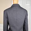 New LE SUIT Black White Striped Polyester Lined Pant Suit Size 14 MSRP 0