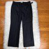 New LE SUIT Black White Striped Polyester Lined Pant Suit Size 14 MSRP 0