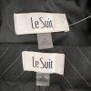 New LE SUIT Black White Striped Polyester Lined Pant Suit Size 14 MSRP 0