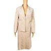 COUNT ROMI Vintage Women 2PC  Ultra Suede Blush  Skirt Suit Size 12