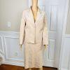 COUNT ROMI Vintage Women 2PC  Ultra Suede Blush  Skirt Suit Size 12