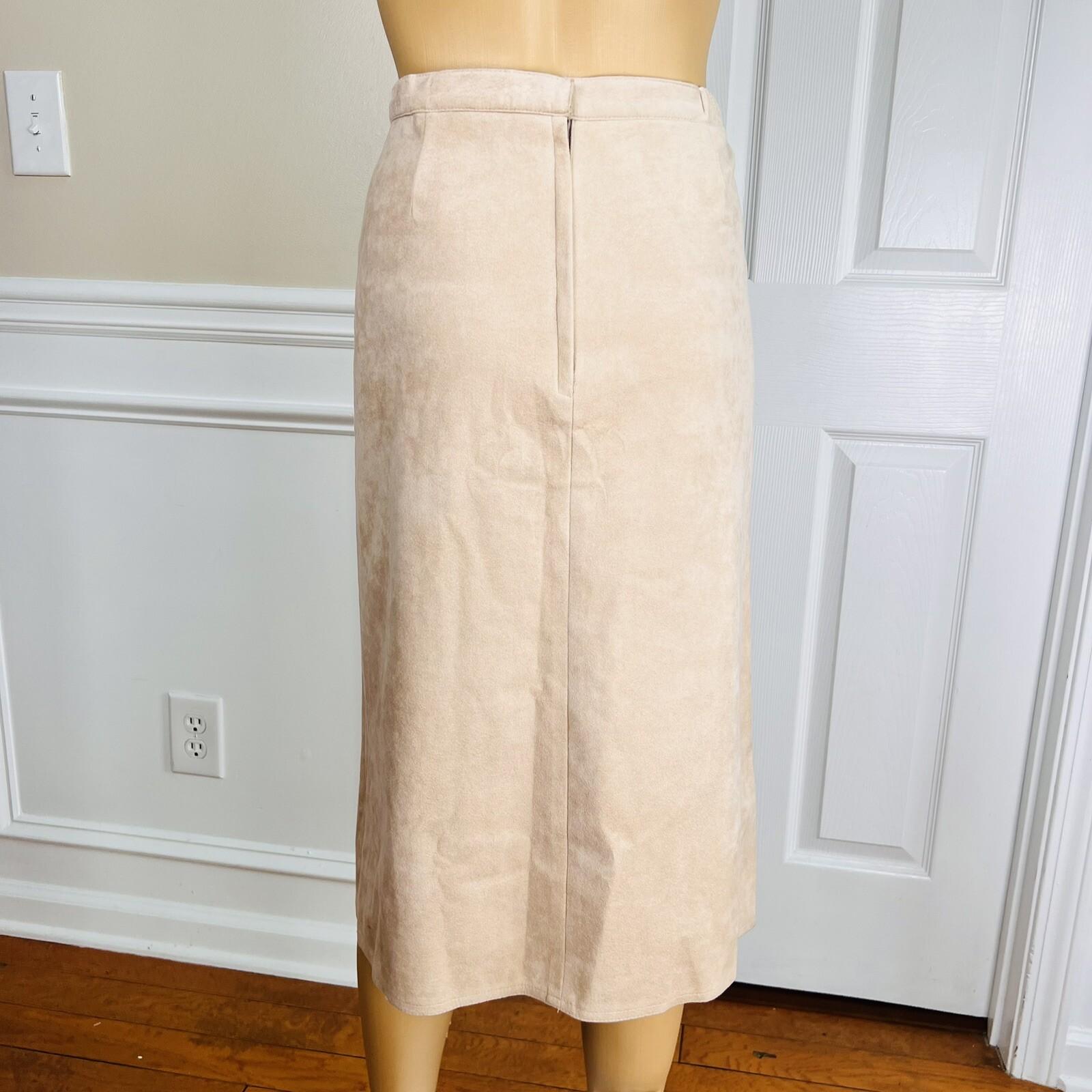 COUNT ROMI Vintage Women 2PC  Ultra Suede Blush  Skirt Suit Size 12