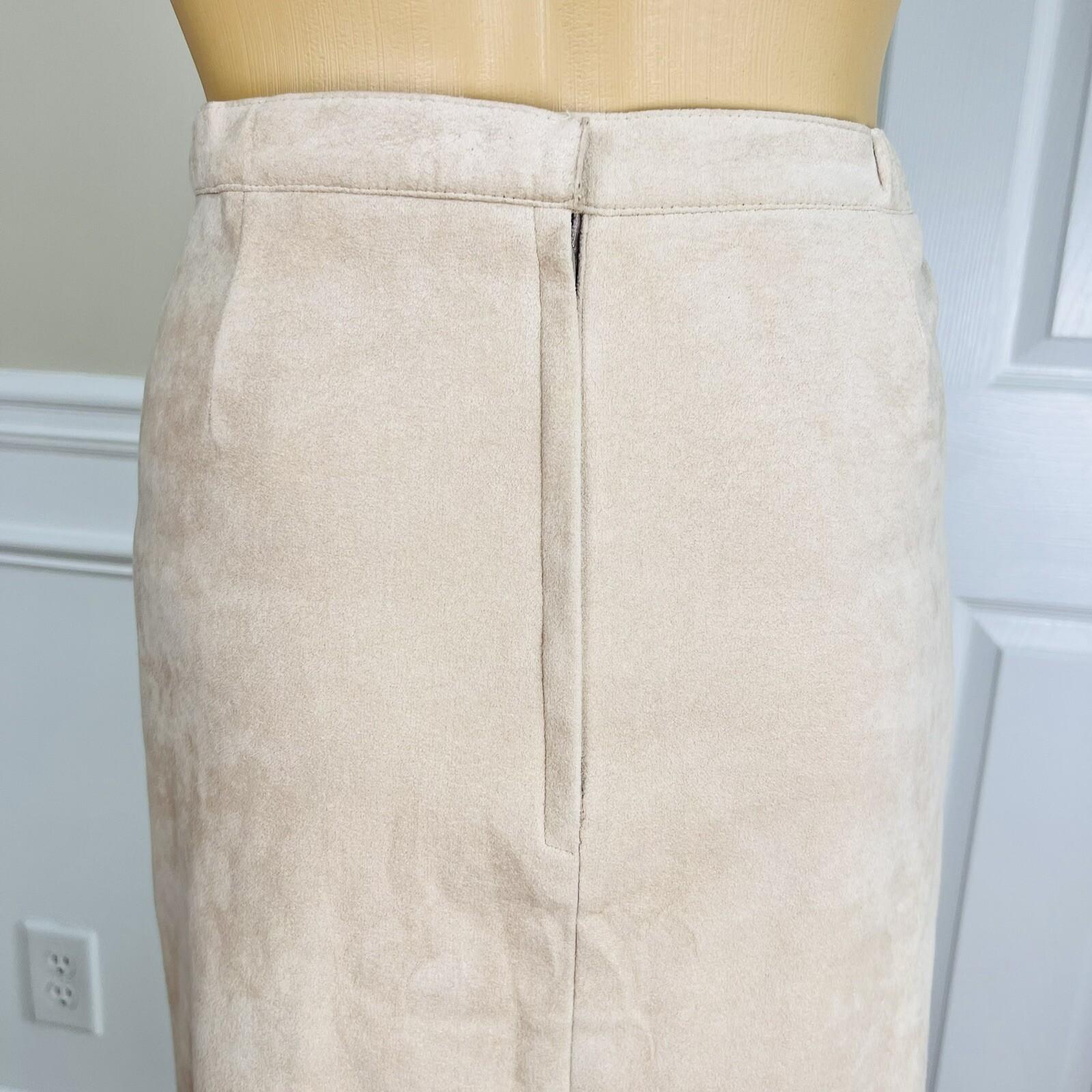 COUNT ROMI Vintage Women 2PC  Ultra Suede Blush  Skirt Suit Size 12