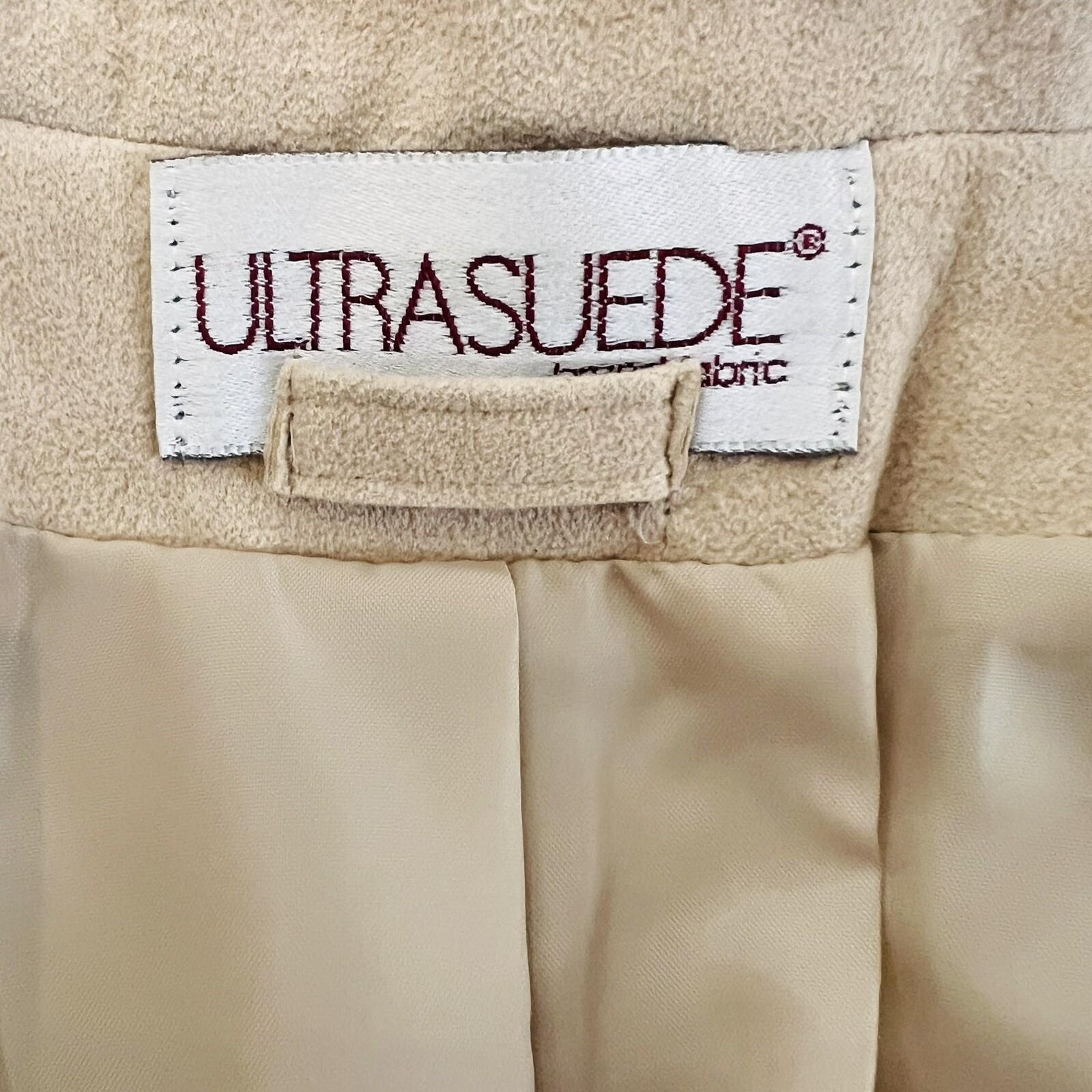 COUNT ROMI Vintage Women 2PC  Ultra Suede Blush  Skirt Suit Size 12
