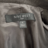 10-35.png Nine West Women Polyester Blazer Size 4 Dark Green Lined Peak Collar 1 Piece