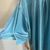 Laina Rauma Velvet Blue Sweater XXL Lounge Wear Stretch Soft Luxe Short Sleeve