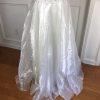 Aspeed Women Polyester Dress Size L White Vintage Beaded Wedding Open back