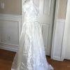 Aspeed Women Polyester Dress Size L White Vintage Beaded Wedding Open back