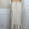 JS COLLECTION VTG Polyester Skirt Suit Top Size 10 Champagne Formal Evening 3PC