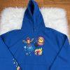 Champion Reverse Weave Hoodie Sweatshirt Size 2XL Living in Blue Skateboard