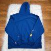 Champion Reverse Weave Hoodie Sweatshirt Size 2XL Living in Blue Skateboard