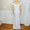 New JJ'S HOUSE White Sequin Lace Off Shoulder Lined Maxi Wedding Dress Size 14