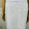 New JJ'S HOUSE White Sequin Lace Off Shoulder Lined Maxi Wedding Dress Size 14