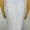New JJ'S HOUSE White Sequin Lace Off Shoulder Lined Maxi Wedding Dress Size 14