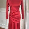 10-3602.jpg NIGHT VISIONZ California Vintage Stretched Red High Low Vintage Dress Size 9/10