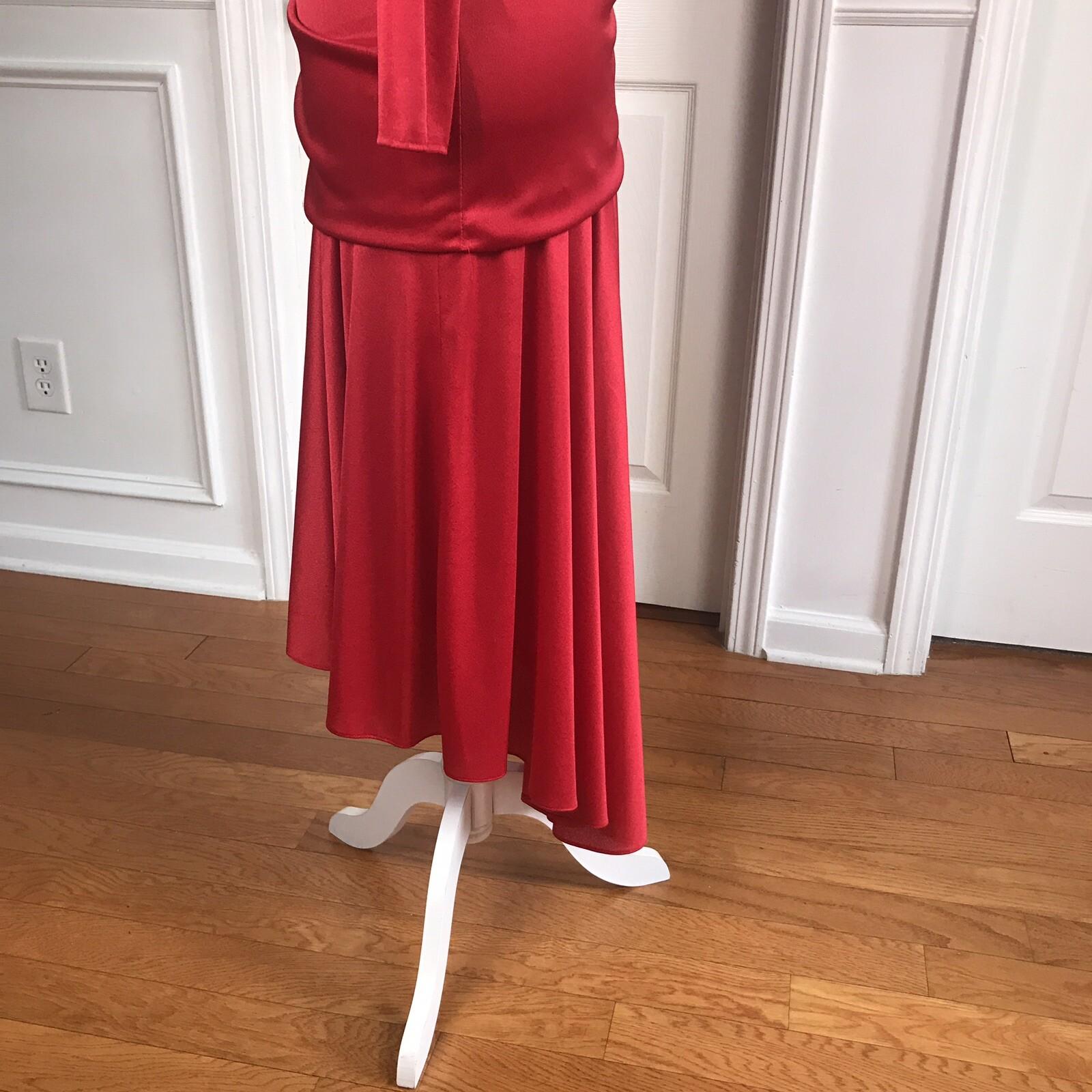 10-3608.jpg NIGHT VISIONZ California Vintage Stretched Red High Low Vintage Dress Size 9/10