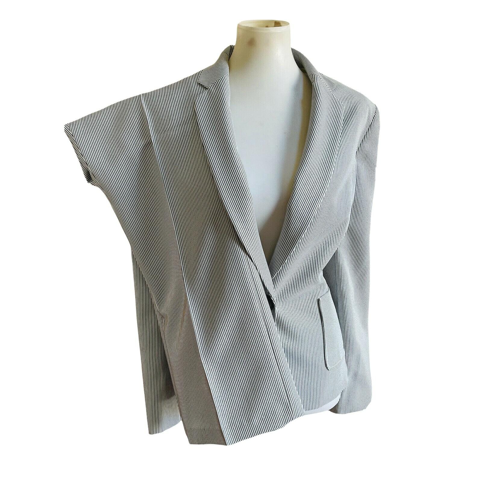 KASPER 2PC Gray White Polyester Mismatched Pant (Size 10) Suit (Size 14)