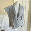 KASPER 2PC Gray White Polyester Mismatched Pant (Size 10) Suit (Size 14)