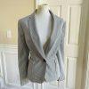 KASPER 2PC Gray White Polyester Mismatched Pant (Size 10) Suit (Size 14)