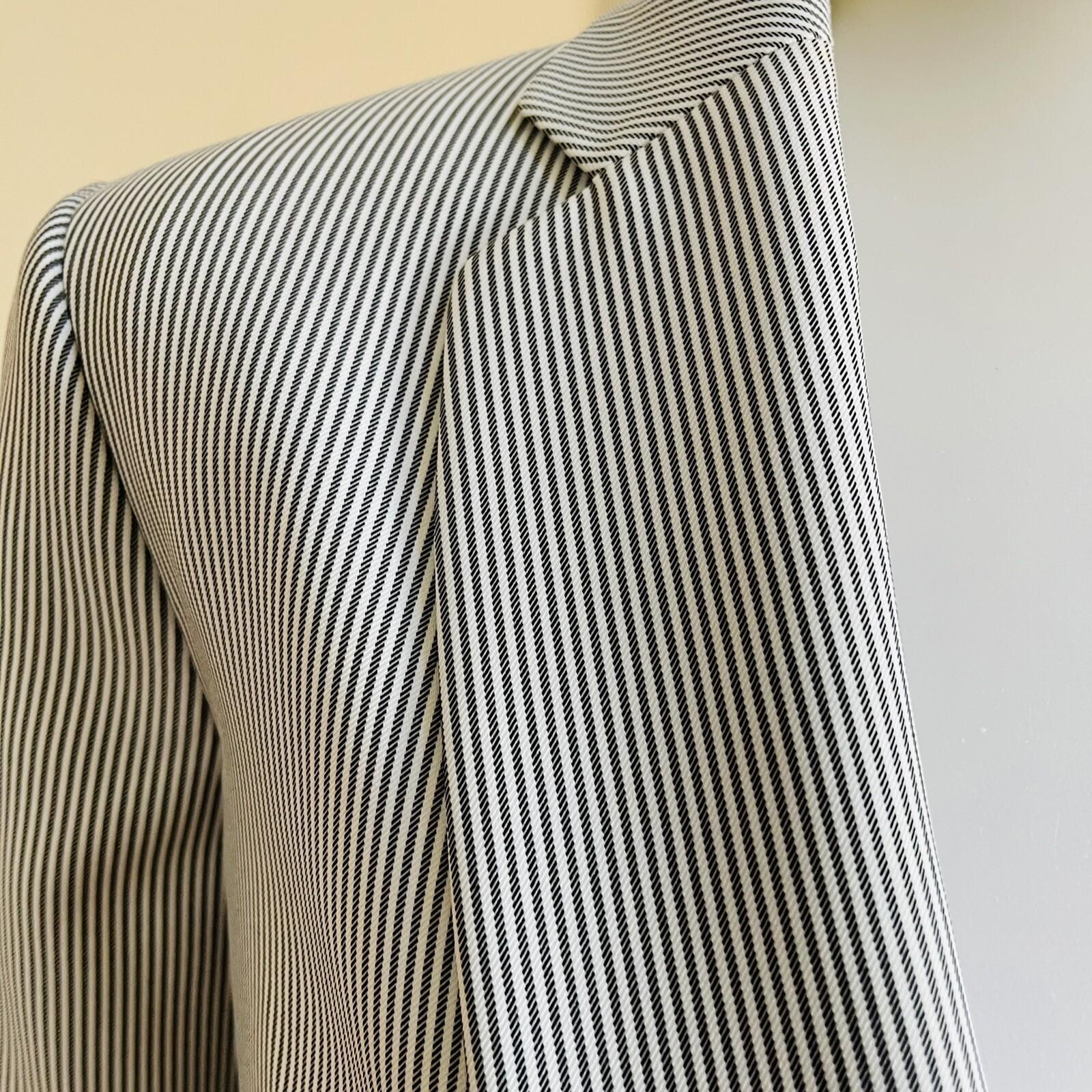 KASPER 2PC Gray White Polyester Mismatched Pant (Size 10) Suit (Size 14)
