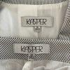 KASPER 2PC Gray White Polyester Mismatched Pant (Size 10) Suit (Size 14)