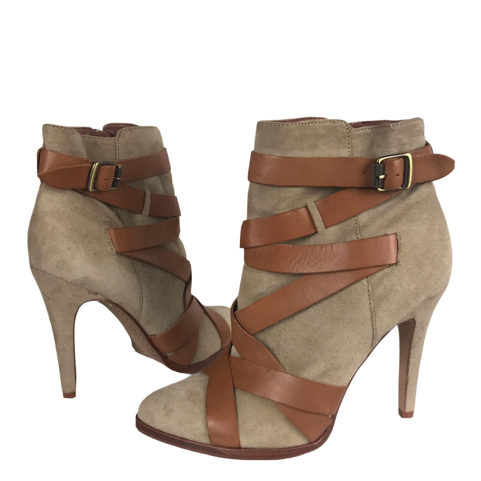 SAM EDELMAN Women 1PC Beach Suede Leather Heeled Bootie Size 10M