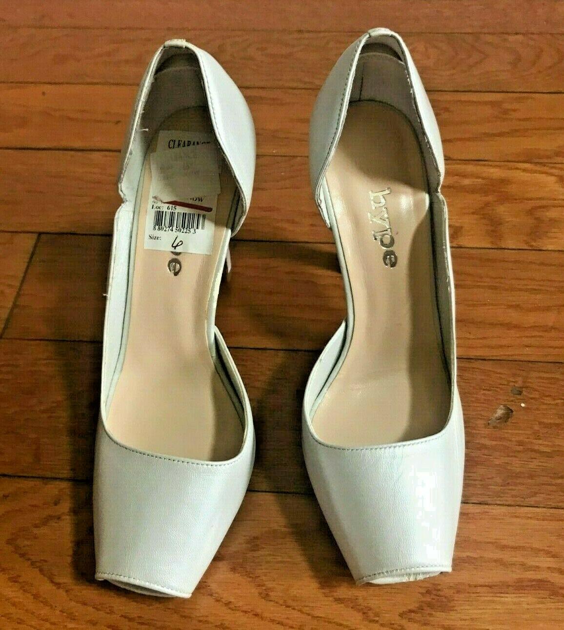 HYPE Women Kooky Stunning Light Silver Leather Open Toe High Heel Size 6 M