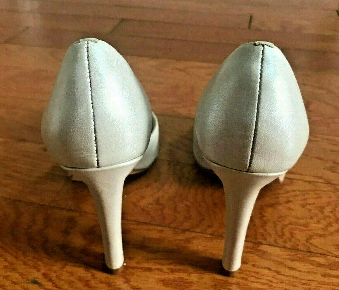 HYPE Women Kooky Stunning Light Silver Leather Open Toe High Heel Size 6 M