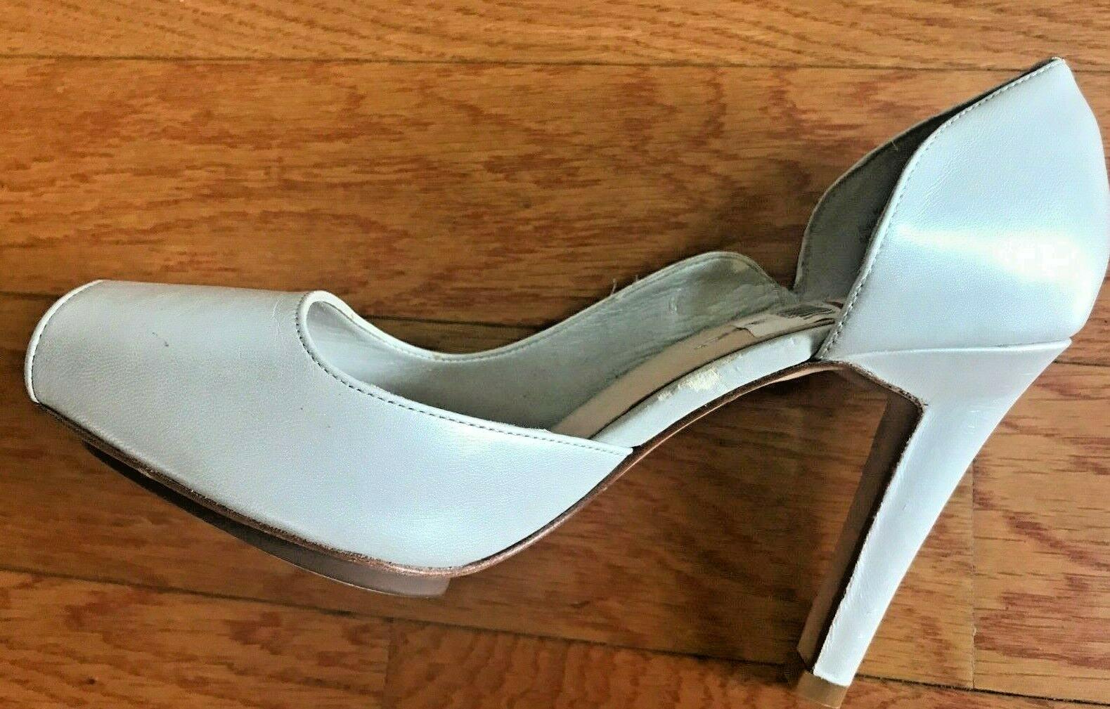 HYPE Women Kooky Stunning Light Silver Leather Open Toe High Heel Size 6 M