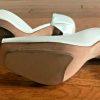 HYPE Women Kooky Stunning Light Silver Leather Open Toe High Heel Size 6 M