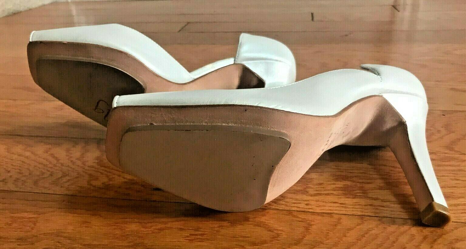 HYPE Women Kooky Stunning Light Silver Leather Open Toe High Heel Size 6 M