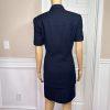KASPER ASL 2PC VTG Dark Blue Double Breasted Polyester Cocktail Skirt Suit SZ 6