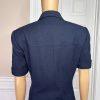 KASPER ASL 2PC VTG Dark Blue Double Breasted Polyester Cocktail Skirt Suit SZ 6