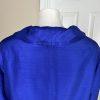 JOHN MEYER 2PC Indigo Polyester Lined Notch Collar Ruffle Skirt Suit Size 24W